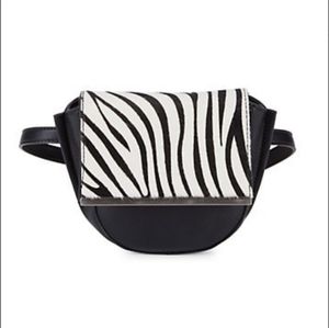 Sam Edelman Zebra-print Hair Convertible beltbag